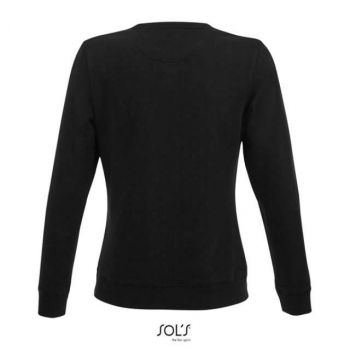 SOL'S SULLY WOMEN - ROUND-NECK SWEATSHIRT Black XL