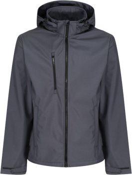 Regatta | 3-vrstvá softshellová bunda s kapucí "Venturer" seal grey/black L