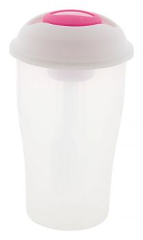 Dinder salad shaker transparent , pink