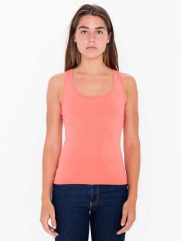 WOMEN'S COTTON SPANDEX TANK TOP Coral XS