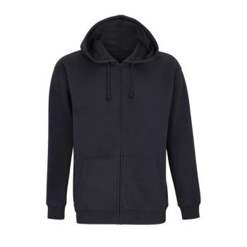 SOL'S CARTER - UNISEX FULL-ZIP HOODIE Black L