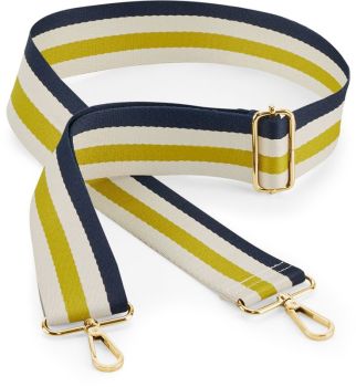 BagBase | Popruh na tašku "Boutique" navy/oyster/yellow onesize