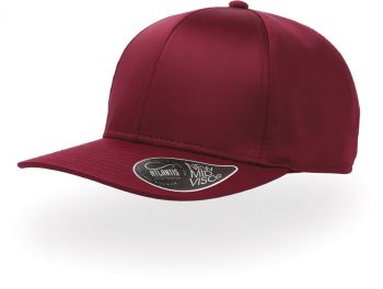 Atlantis | 6 panelová kšiltovka burgundy onesize