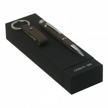 Set CERRUTI 1881 Taupe (ballpoint pen & usb stick)