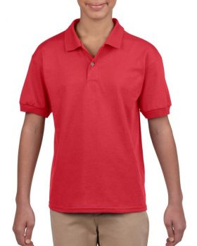 DRYBLEND® YOUTH JERSEY POLO SHIRT Red L