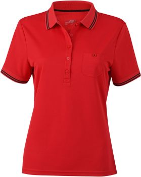 James & Nicholson | Dámské funkční polo red/black XL