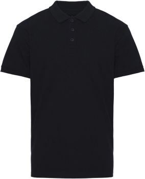 Pure Waste | Pánské piqué polo z těžké bavlny black L