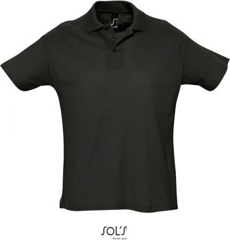 SOL'S | Piqué polo black S