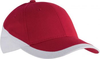 RACING - TWO-TONE 6 PANEL CAP Red/White U