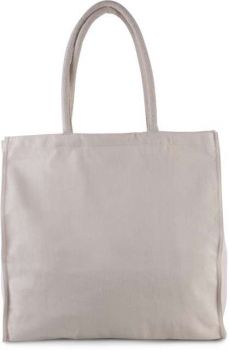 LARGE POLYCOTTON SHOPPER BAG Natural Heather U