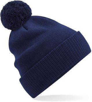 Beechfield | Organická pletená čepice s bambulí "Snowstar®" oxford navy onesize