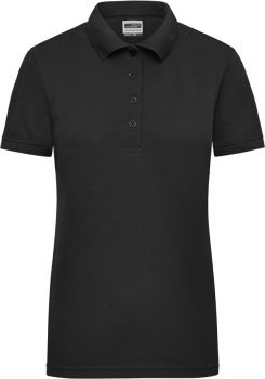 James & Nicholson | Dámské pracovní piqué polo black M