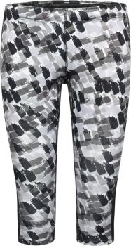 James & Nicholson | Dámské 3/4 sportovní legíny black printed/black XXL