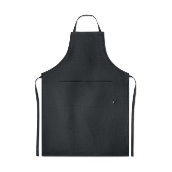 NAIMA APRON Nastavitelná zástěra z konopí black