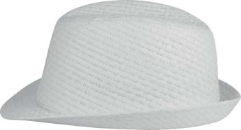 RETRO PANAMA - STYLE STRAW HAT White 57