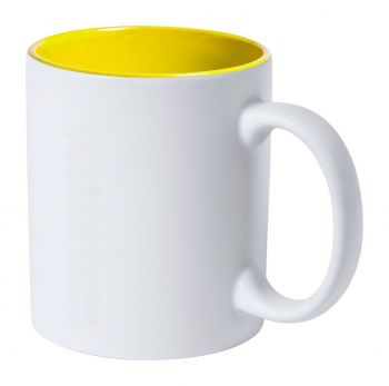 Kulmer mug žltá , white