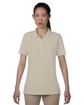 WOMEN’S DOUBLE PIQUÉ POLO Cobblestone M