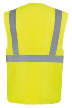 COMFORT EXECUTIVE SAFETY VEST "HAMBURG" - MULTIFUNCTIONAL WITH POCKETS Yellow 2XL