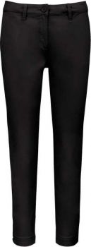 LADIES' ABOVE-THE-ANKLE TROUSERS Washed Black 46