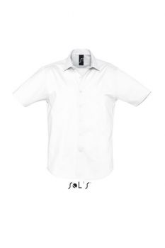 SOL'S BROADWAY - SHORT SLEEVE STRETCH MEN'S SHIRT White XL