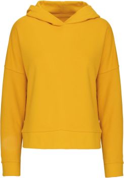 Kariban | Dámská mikina s kapucí z bio bavlny mellow yellow S/M