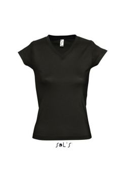 SOL'S MOON - WOMEN’S V-NECK T-SHIRT Deep Black M