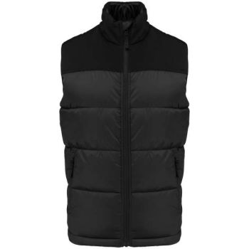 UNISEX BI-TONE PADDED BODYWARMER Black L