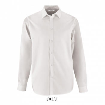 SOL'S BRODY MEN - HERRINGBONE SHIRT White L