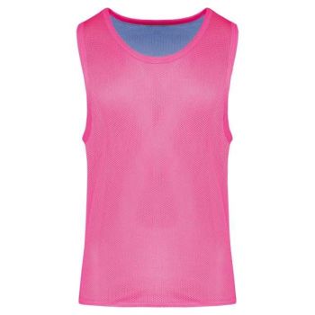 MULTI-SPORTS REVERSIBLE BIB Fluorescent  Pink/Sporty Sky Blue L/XL