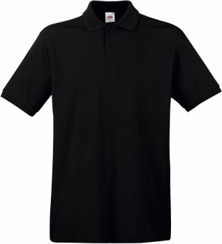 F.O.L. | Piqué polo black L