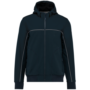 UNISEX 3-LAYER TWO-TONE BIONIC SOFTSHELL JACKET Navy L