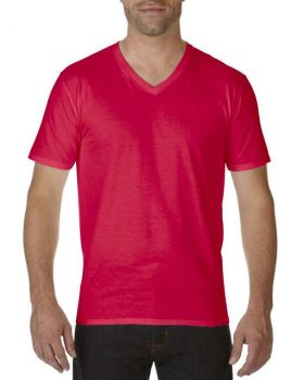 PREMIUM COTTON® ADULT V-NECK T-SHIRT Red L