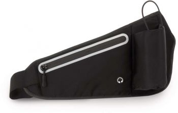 HIP BAG WITH BOTTLE CARRIER Black U