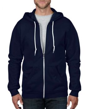 ADULT FULL-ZIP HOODED FLEECE Navy 3XL