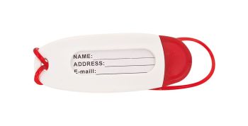 Benelux luggage tag red