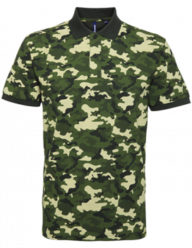 CAMO PIQUÉ POLO Camo Green M