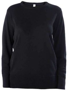 LADIES' CREW NECK JUMPER Black S