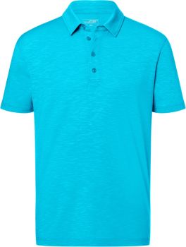 James & Nicholson | Pánské funkční polo turquoise XXL