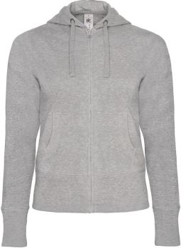 B&C | Dámská mikina s kapucí heather grey S