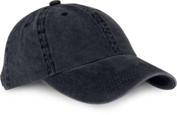 6 PANELS VINTAGE CAP Black Washed U