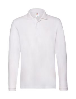 Premium Long Sleeve polokošeľa white  M