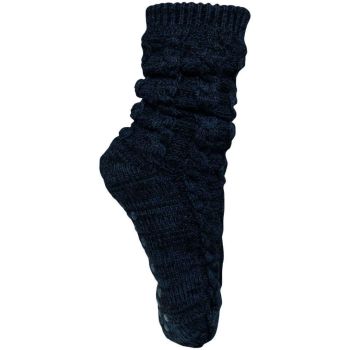 SHERPA-LINED LOUNGE SOCKS Night Navy Melange U