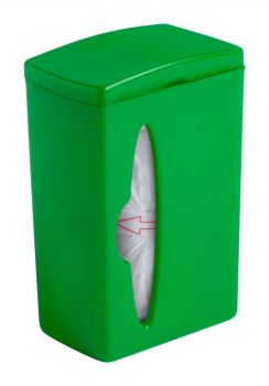 Bluck waste bag dispenser green