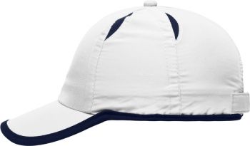 Myrtle Beach | 6 panelová micro-edge sportovní kšiltovka white/navy onesize