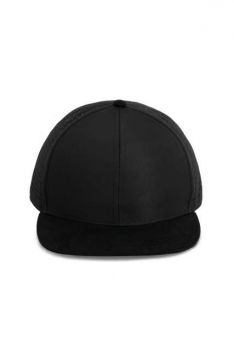 MICRO-PERFORATED SNAPBACK CAP - 6PANELS Black/Black U