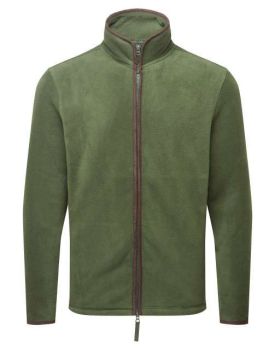 MEN'S 'ARTISAN' FLEECE JACKET Moss Green/Brown S