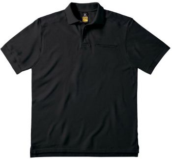 B&C | Pracovní piqué polo black M