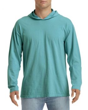 ADULT HEAVYWEIGHT LONG SLEEVE HOODED TEE Seafoam M