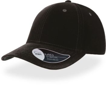 Atlantis | 6 panel. baseball sametová kšiltovka G.O.A.T. black onesize