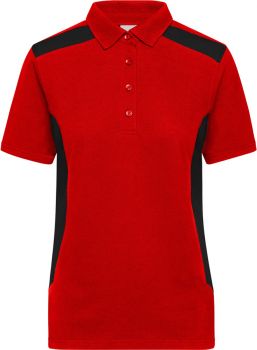 James & Nicholson | Dámské pracovní polo - Strong red/black S